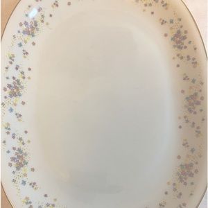 H&C Bavaria Germany Heinrich Frolic Floral Pattern Gold Trim HTF 14” XC Vtg